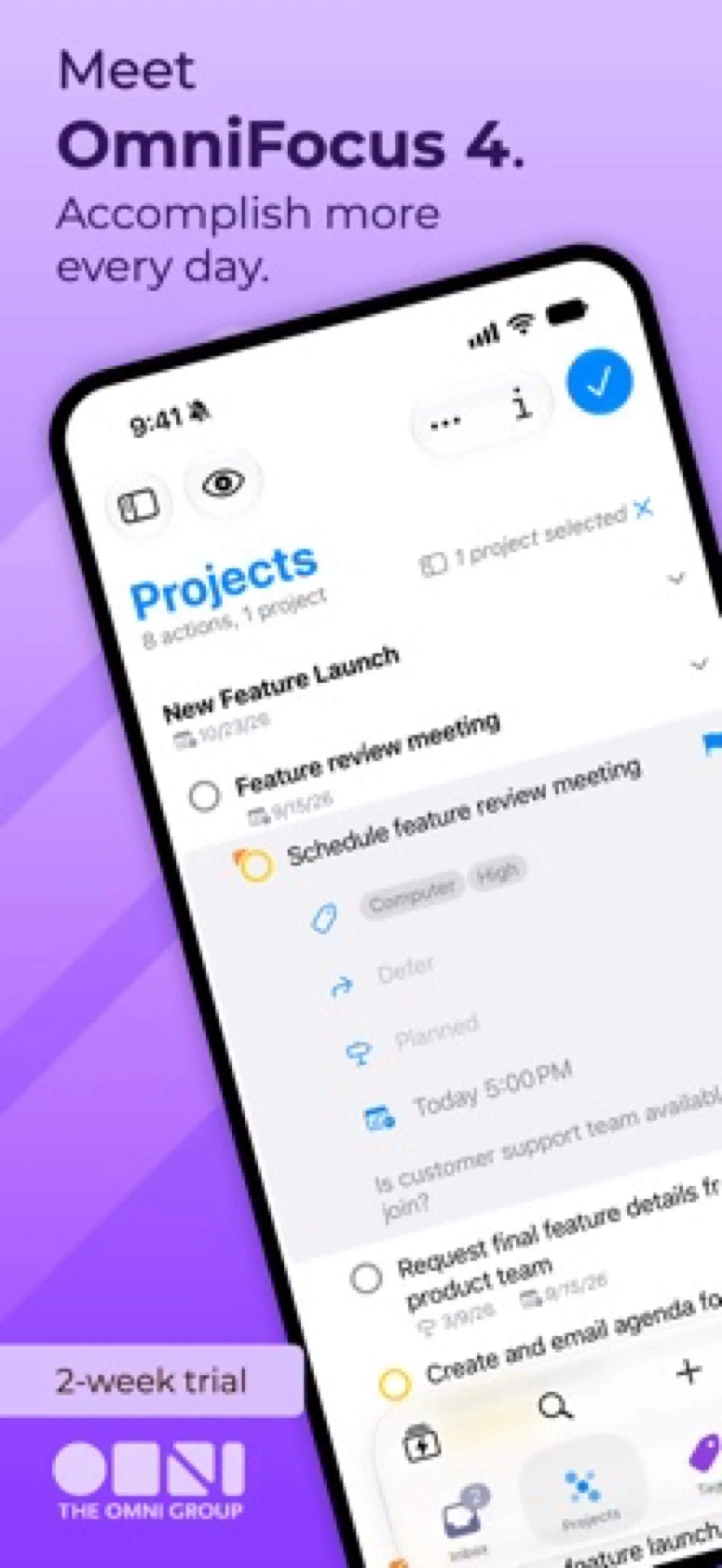 OmniFocus screenshot 1 of 4