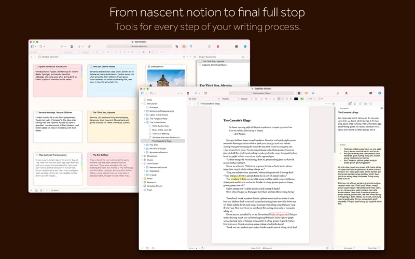Scrivener screenshot 2 of 4